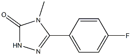 4-Methyl-5-(4-fluorophenyl)-2H-1,2,4-triazol-3(4H)-one 구조식 이미지