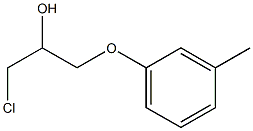 1-(3-Methylphenoxy)-3-chloro-2-propanol 구조식 이미지