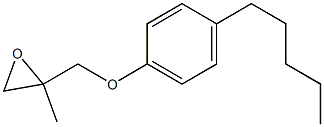 4-Pentylphenyl 2-methylglycidyl ether Structure