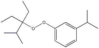 3-Isopropylphenyl 1,1-diethyl-2-methylpropyl peroxide Structure