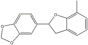 2-(1,3-Benzodioxol-5-yl)-7-methyl-2,3-dihydrobenzofuran Structure