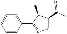 (4R,5S)-5-Acetyl-4-methyl-3-phenyl-2-isoxazoline 구조식 이미지