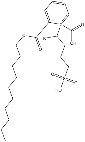 Phthalic acid 1-decyl 2-(1-potassiosulfobutyl) ester Structure