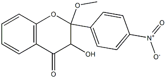 2-Methoxy-4'-nitroflavanonol Structure