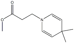 1,4-Dihydro-4,4-dimethylpyridine-1-propionic acid methyl ester Structure
