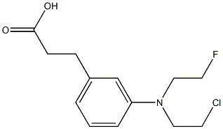 3-[m-[(2-Chloroethyl)(2-fluoroethyl)amino]phenyl]propanoic acid Structure
