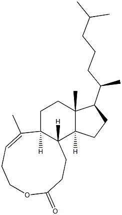 (E)-4-Oxa-5,10-secocholest-1(10)-en-5-one 구조식 이미지