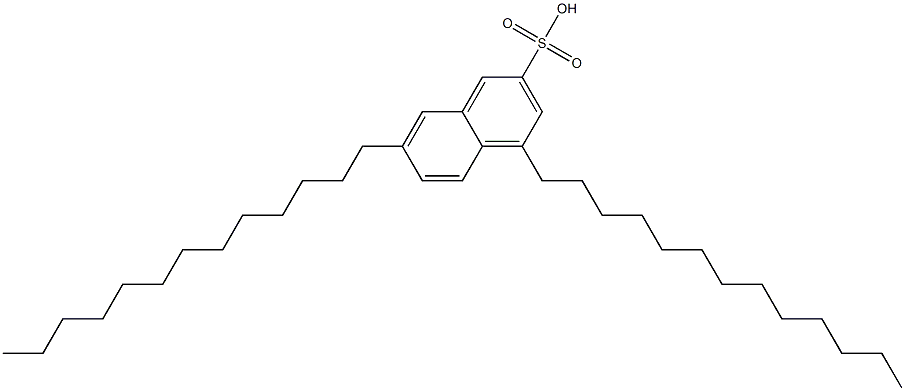 4,7-Ditridecyl-2-naphthalenesulfonic acid Structure