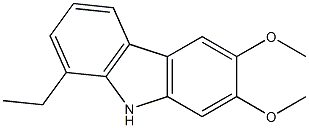 1-Ethyl-6,7-dimethoxy-9H-carbazole 구조식 이미지