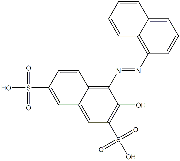 3-Hydroxy-4-(1-naphtylazo)-2,7-naphthalenedisulfonic acid Structure