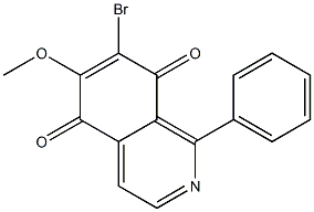 7-Bromo-6-methoxy-1-phenylisoquinoline-5,8-dione 구조식 이미지