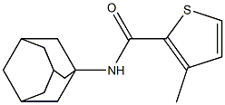 N-(1-Adamantyl)-3-methylthiophene-2-carboxamide 구조식 이미지