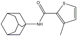 N-(1-Adamantyl)-3-methylthiophene-2-carboxamide Structure