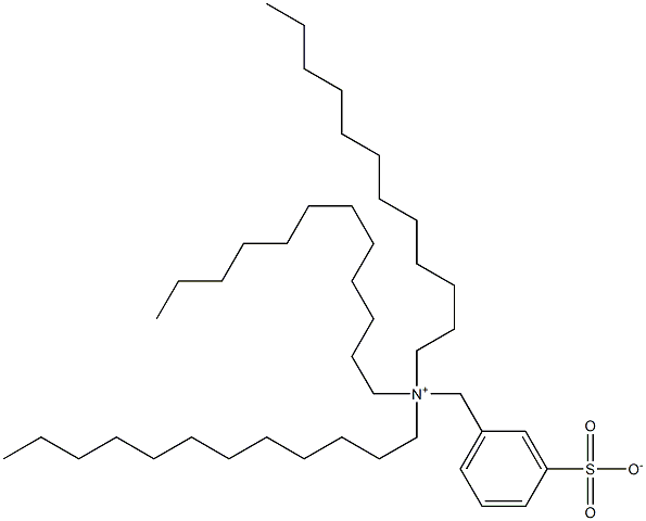 N,N,N-Tridodecyl-3-sulfonatobenzenemethanaminium Structure