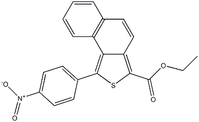 1-(4-Nitrophenyl)naphtho[1,2-c]thiophene-3-carboxylic acid ethyl ester Structure