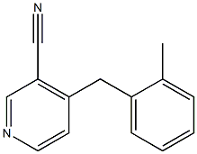 4-(2-Methylbenzyl)pyridine-3-carbonitrile Structure