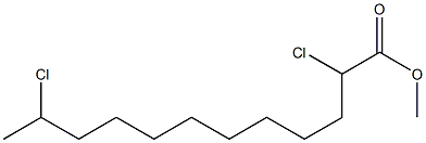 2,11-Dichlorododecanoic acid methyl ester 구조식 이미지