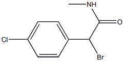 N-Methyl-2-(4-chlorophenyl)-2-bromoacetamide Structure