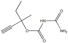 Allophanic acid 1-methyl-1-ethyl-2-propynyl ester 구조식 이미지