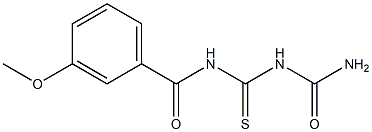 1-(3-Methoxybenzoyl)thiobiuret 구조식 이미지