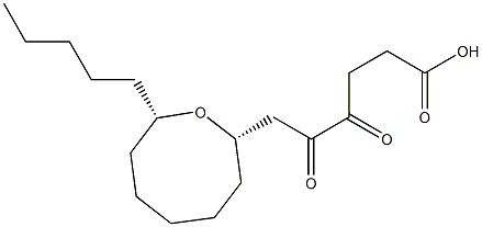 4,5-Dioxo-6-[[(2S,8S)-8-pentyloxocan]-2-yl]hexanoic acid Structure