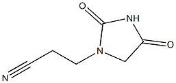 1-(2-Cyanoethyl)hydantoin 구조식 이미지