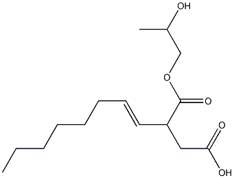 2-(1-Octenyl)succinic acid hydrogen 1-(2-hydroxypropyl) ester Structure