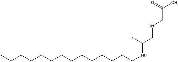 N-[2-(Tetradecylamino)propyl]aminoacetic acid Structure