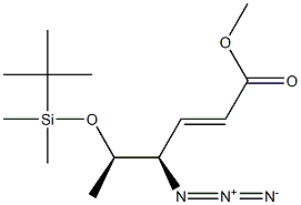 (2E,4R,5R)-4-Azido-5-(tert-butyldimethylsilyloxy)-2-hexenoic acid methyl ester 구조식 이미지