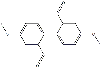 4,4'-Dimethoxybiphenyl-2,2'-dicarbaldehyde Structure