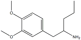 1-(3,4-Dimethoxyphenyl)pentan-2-amine 구조식 이미지