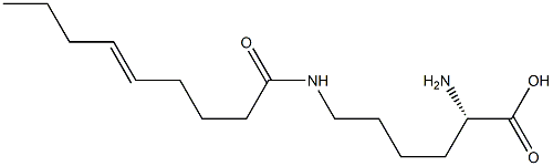 N6-(5-Nonenoyl)lysine Structure