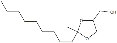 2-Nonyl-2-methyl-4-(hydroxymethyl)-1,3-dioxolane Structure