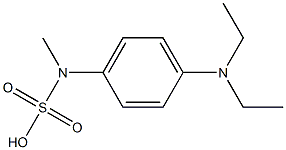 4-Sulfomethylamino-N,N-diethylaniline 구조식 이미지