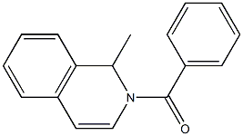1,2-Dihydro-2-benzoyl-1-methylisoquinoline 구조식 이미지