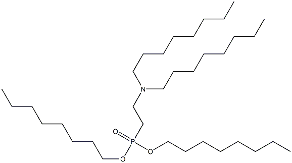 2-(Dioctylamino)ethylphosphonic acid dioctyl ester Structure