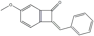 4-Methoxy-8-[(Z)-benzylidene]bicyclo[4.2.0]octa-1(6),2,4-trien-7-one 구조식 이미지