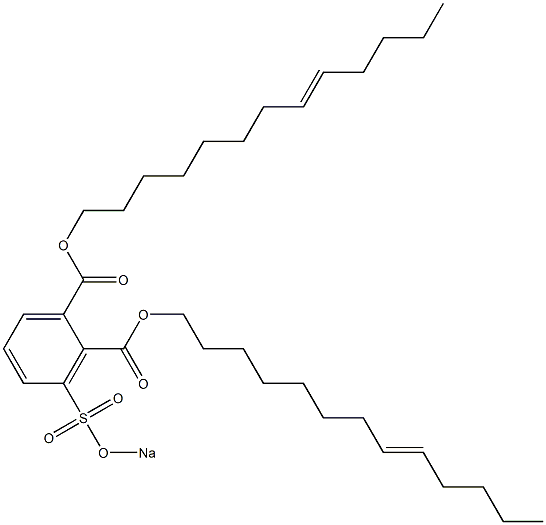 3-(Sodiosulfo)phthalic acid di(8-tridecenyl) ester 구조식 이미지