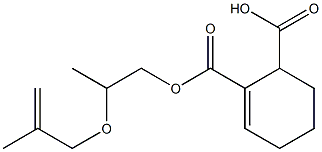 1-Cyclohexene-2,3-dicarboxylic acid hydrogen 2-[2-(methallyloxy)propyl] ester 구조식 이미지