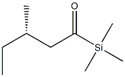 (+)-Trimethyl[(S)-3-methylvaleryl]silane Structure