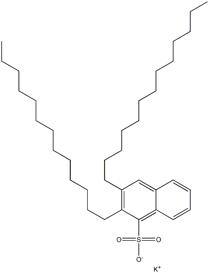 2,3-Ditridecyl-1-naphthalenesulfonic acid potassium salt 구조식 이미지