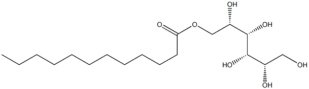 L-Mannitol 6-dodecanoate 구조식 이미지