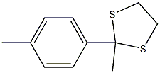 2-(4-Methylphenyl)-2-methyl-1,3-dithiolane 구조식 이미지