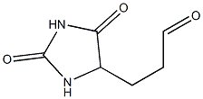 2,4-Dioxoimidazolidine-5-propanal Structure