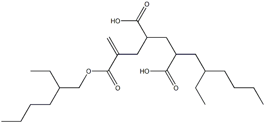 1-Hexene-2,4,6-tricarboxylic acid 2,6-bis(2-ethylhexyl) ester 구조식 이미지