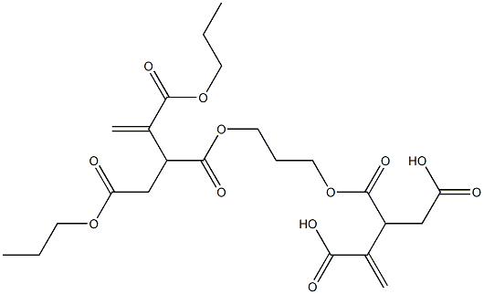 3,3'-[1,3-Propanediylbis(oxycarbonyl)]bis(1-butene-2,4-dicarboxylic acid dipropyl) ester Structure