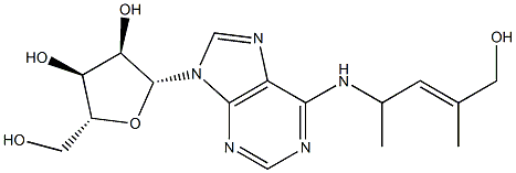 N-[(1R,2E)-1,3-Dimethyl-4-hydroxy-2-butenyl]adenosine Structure