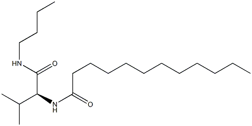 N1-Butyl-N-dodecanoyl-L-valinamide Structure