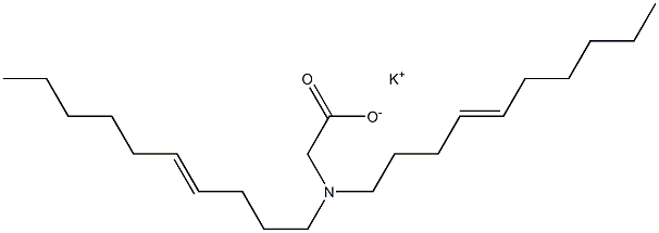 N,N-Di(4-decenyl)aminoacetic acid potassium salt Structure