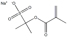 2-(Methacryloyloxy)-2-propanesulfonic acid sodium salt Structure